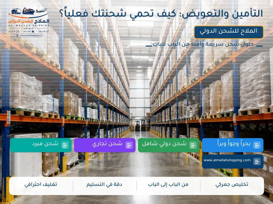 التأمين والتعويض: كيف تحمي شحنتك فعلياً؟