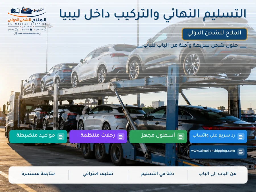 التسليم النهائي والتركيب داخل ليبيا