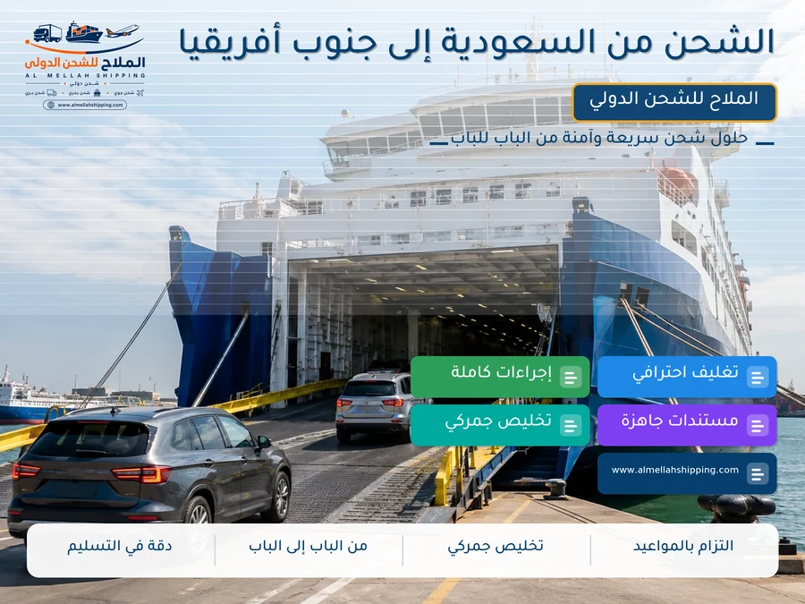 الشحن من السعودية إلى جنوب أفريقيا