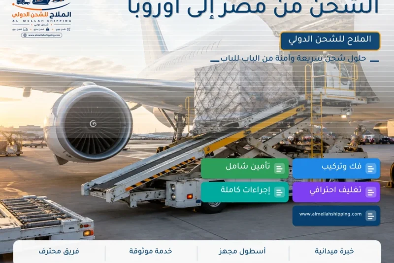 الشحن من مصر إلى أوروبا