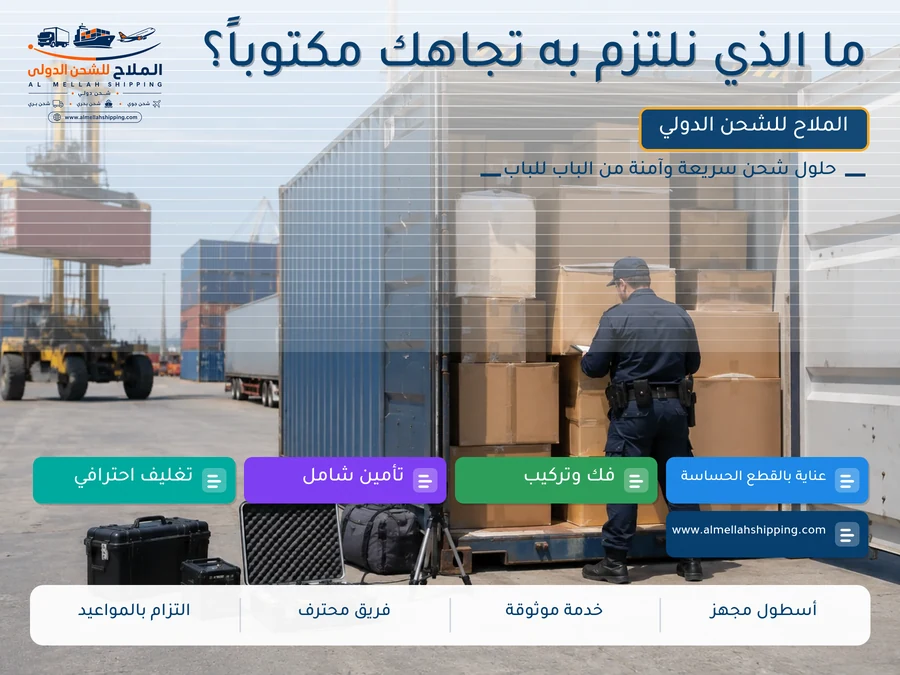 ما الذي نلتزم به تجاهك مكتوباً؟