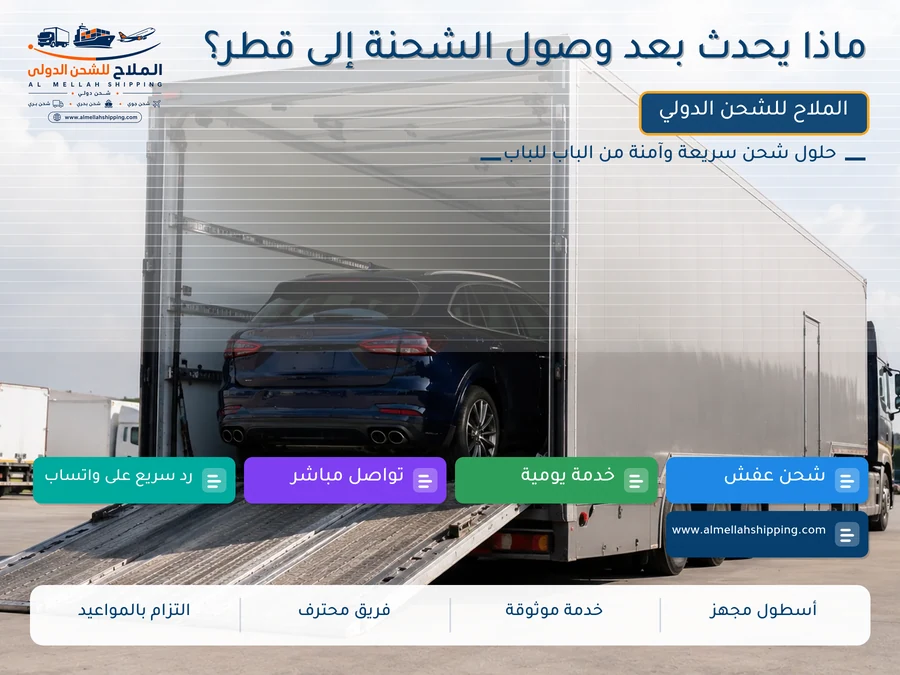 ماذا يحدث بعد وصول الشحنة إلى قطر؟