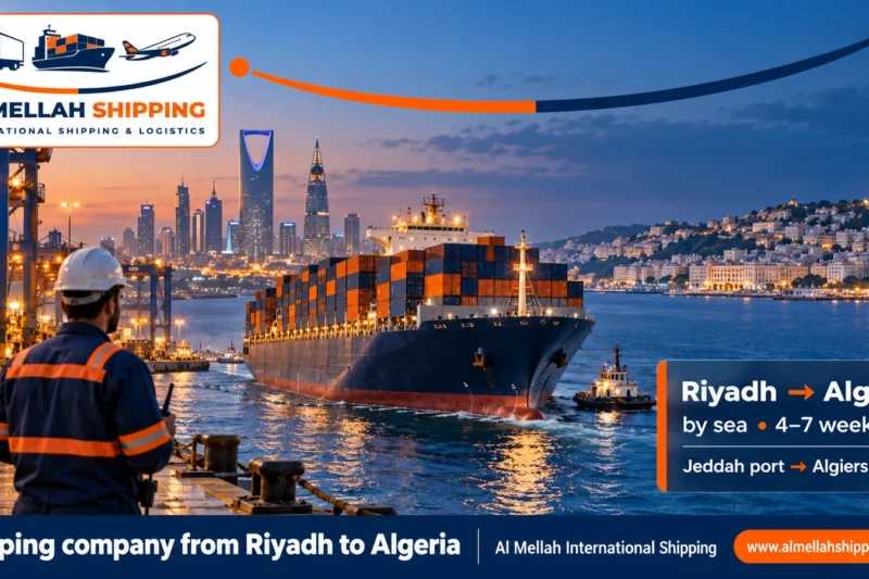 Best shipping company from Riyadh to Algeria — Al Mellah International Shipping