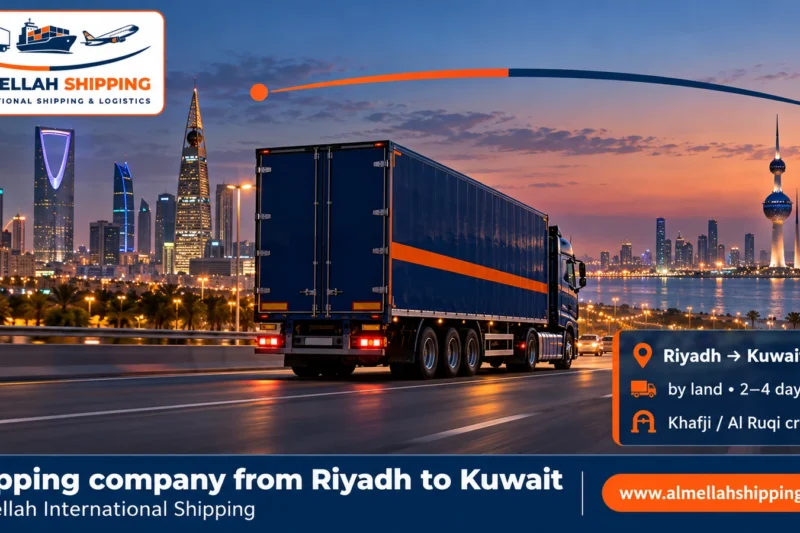 Best shipping company from Riyadh to Kuwait — Al Mellah International Shipping