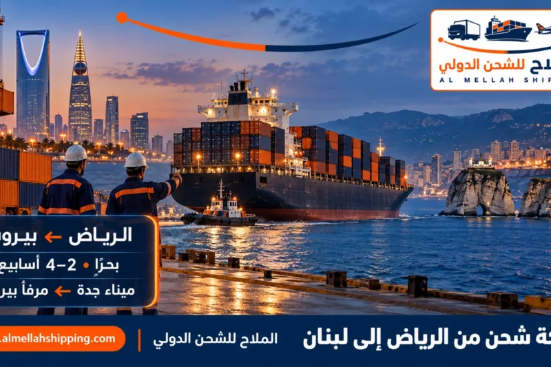 أفضل شركة شحن من الرياض إلى لبنان — الملاح للشحن الدولي