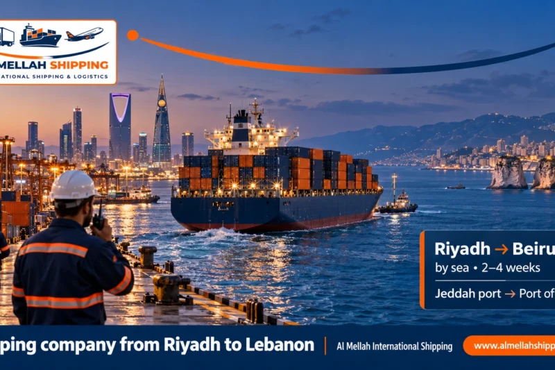 Best shipping company from Riyadh to Lebanon — Al Mellah International Shipping