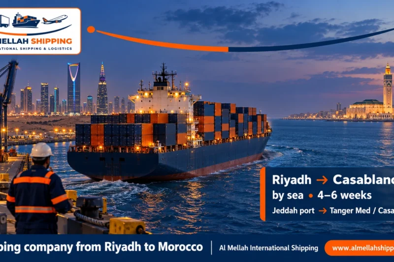 Best shipping company from Riyadh to Morocco — Al Mellah International Shipping