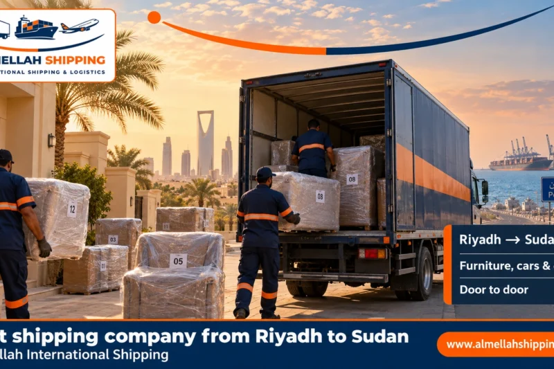Best shipping company from Riyadh to Sudan — Al Mellah International Shipping