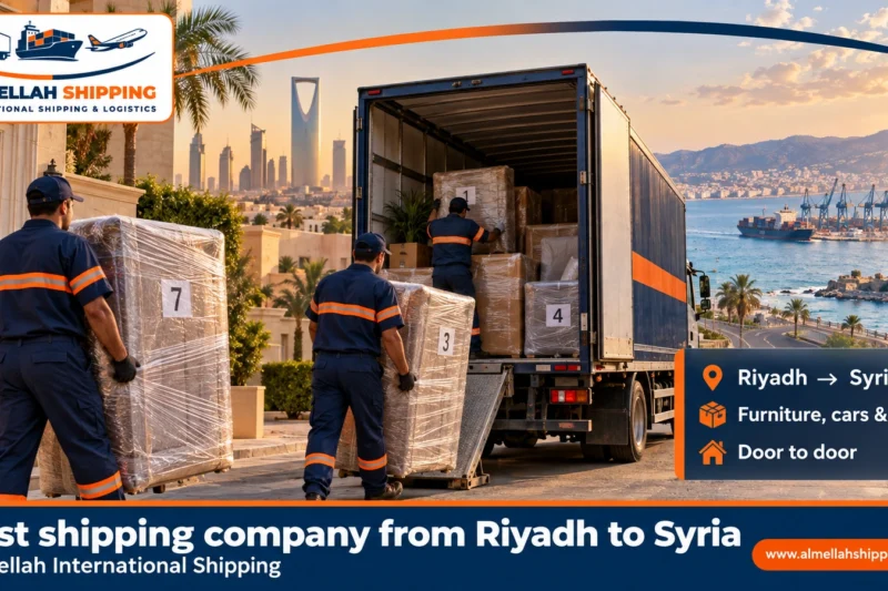 Best shipping company from Riyadh to Syria — Al Mellah International Shipping