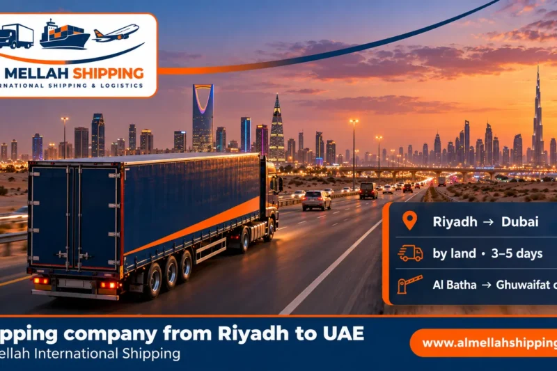 Best shipping company from Riyadh to UAE — Al Mellah International Shipping