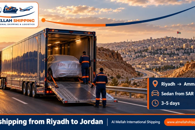 Car shipping from Riyadh to Jordan — Al Mellah International Shipping