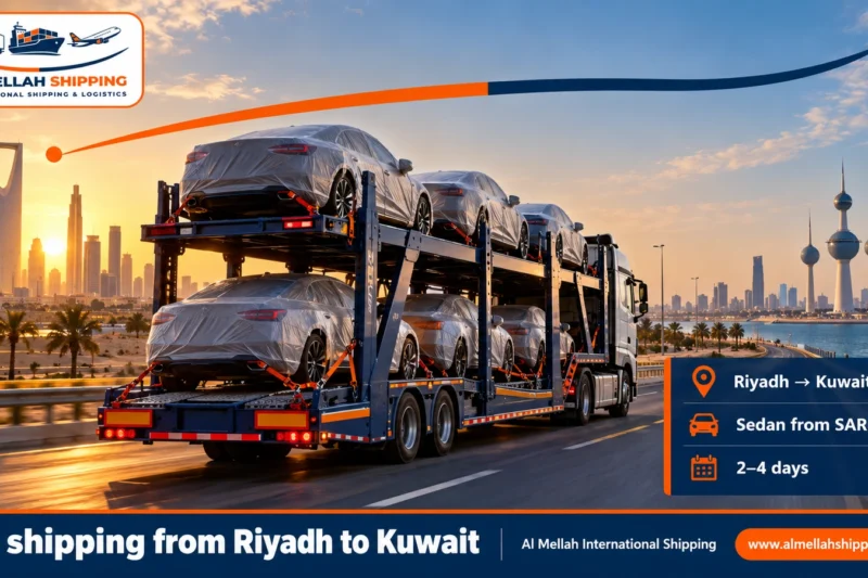 Car shipping from Riyadh to Kuwait — Al Mellah International Shipping