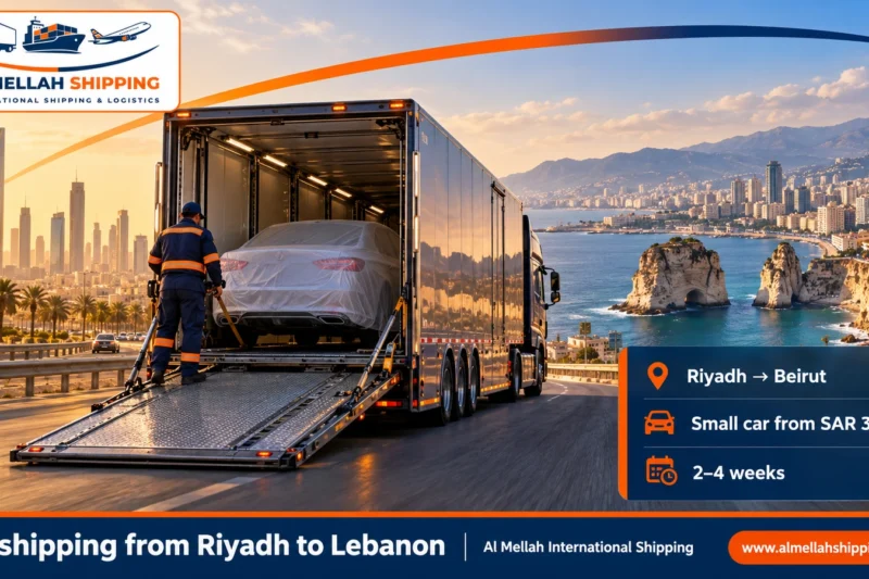 Car shipping from Riyadh to Lebanon — Al Mellah International Shipping