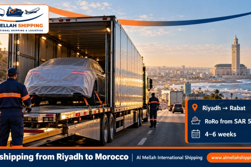 Car shipping from Riyadh to Morocco — Al Mellah International Shipping