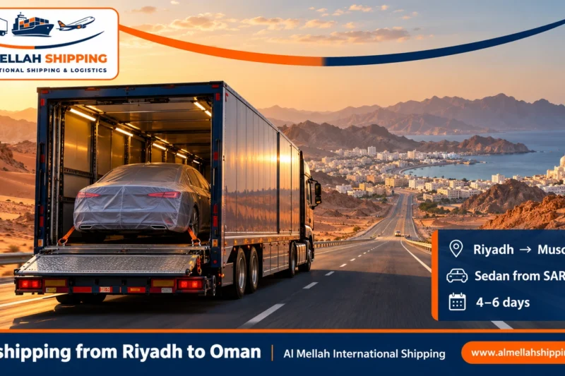 Car shipping from Riyadh to Oman — Al Mellah International Shipping