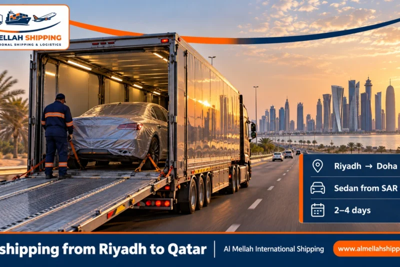 Car shipping from Riyadh to Qatar — Al Mellah International Shipping
