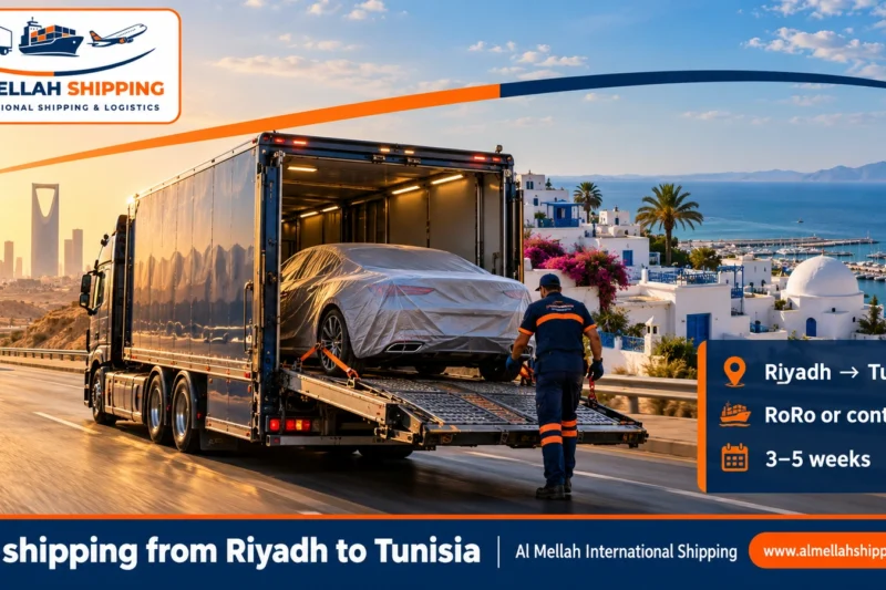 Car shipping from Riyadh to Tunisia — Al Mellah International Shipping