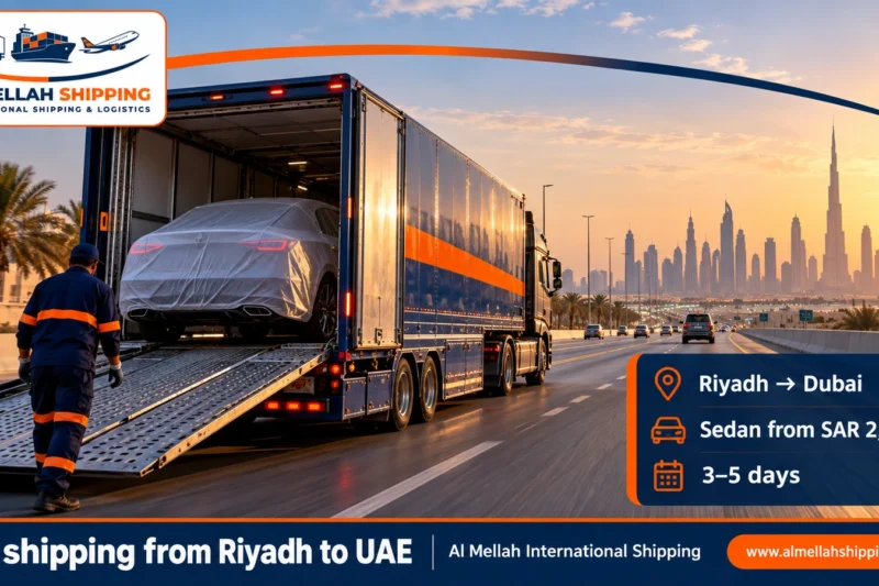 Car shipping from Riyadh to the UAE — Al Mellah International Shipping