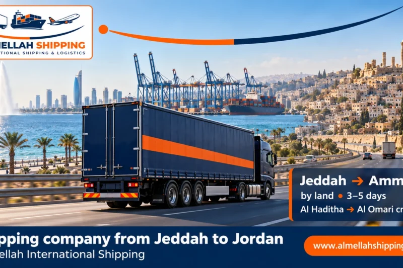 Cheapest shipping company from Jeddah to Jordan — Al Mellah International Shipping