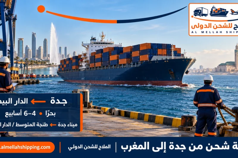 أرخص شركة شحن من جدة إلى المغرب — الملاح للشحن الدولي