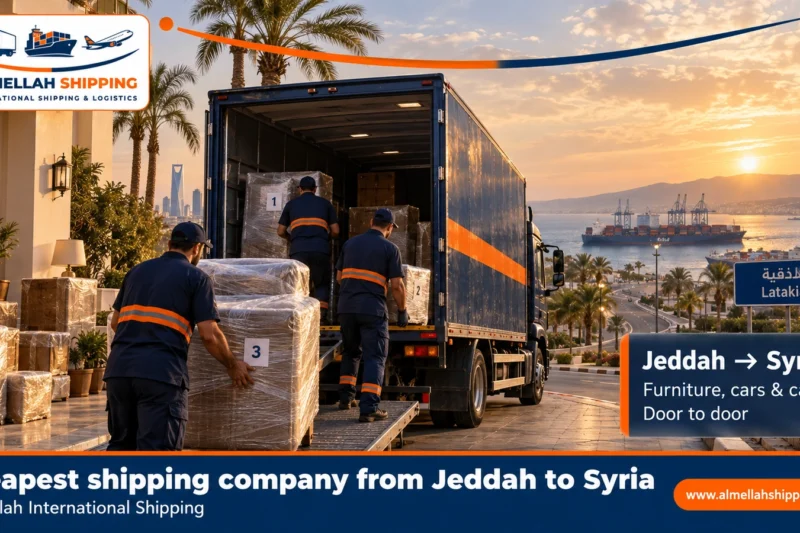 Cheapest shipping company from Jeddah to Syria — Al Mellah International Shipping