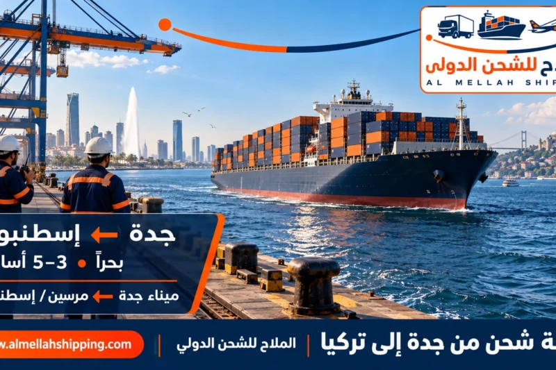 أرخص شركة شحن من جدة إلى تركيا — الملاح للشحن الدولي