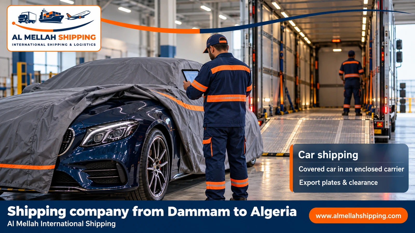 Car shipping from Dammam to Algeria with Al Mellah