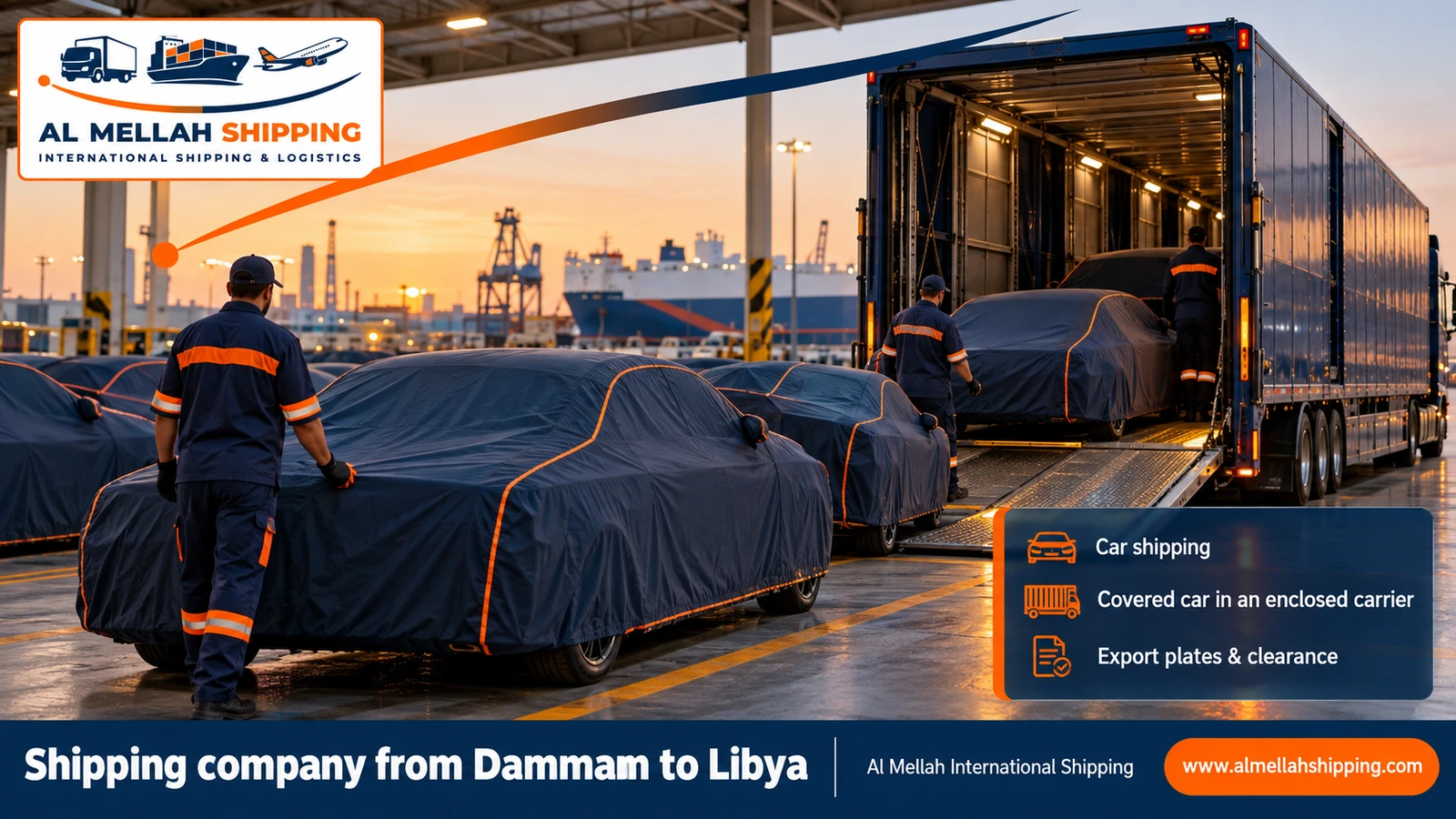Car shipping from Dammam to Libya with Al Mellah