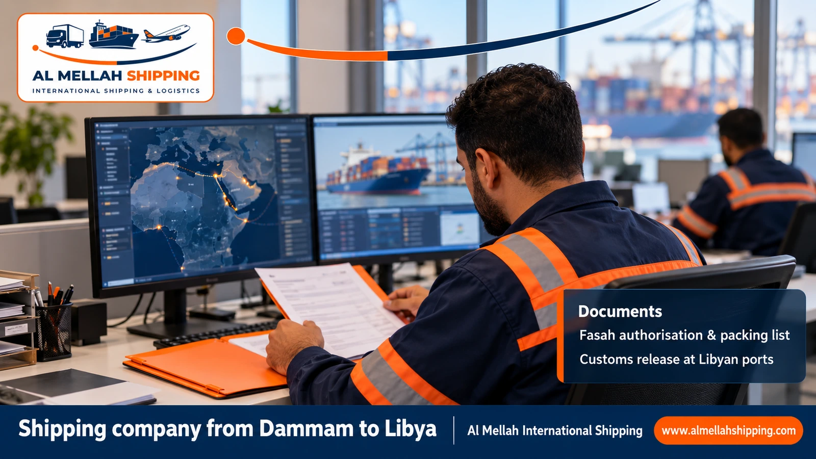 Shipping and customs clearance documents from Dammam to Libya