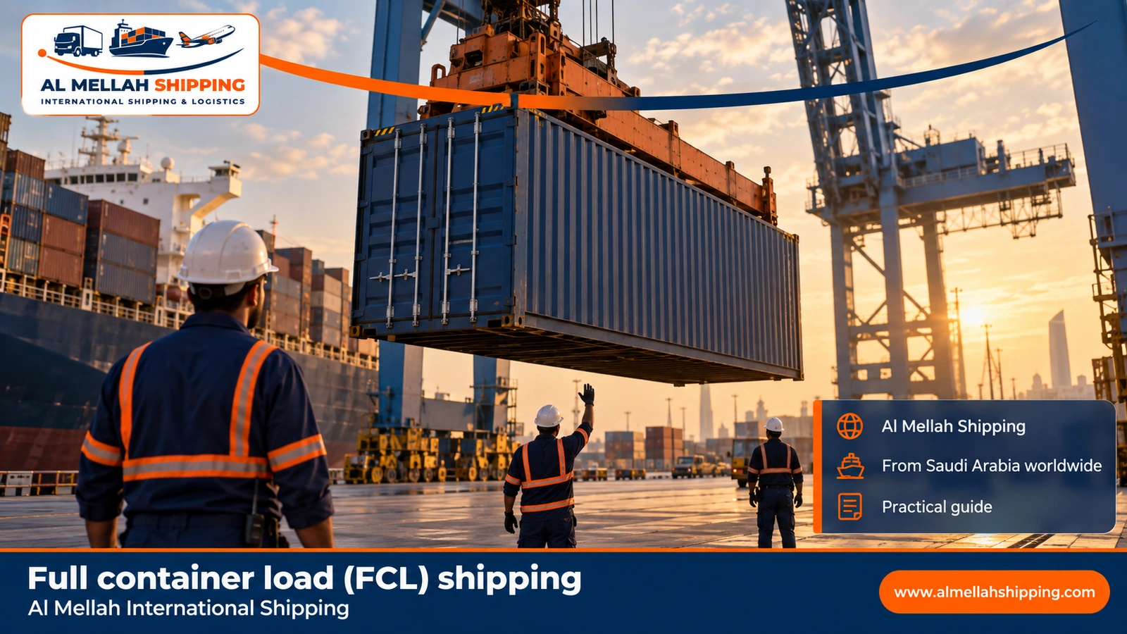 Full container load (FCL) shipping — Al Mellah International Shipping