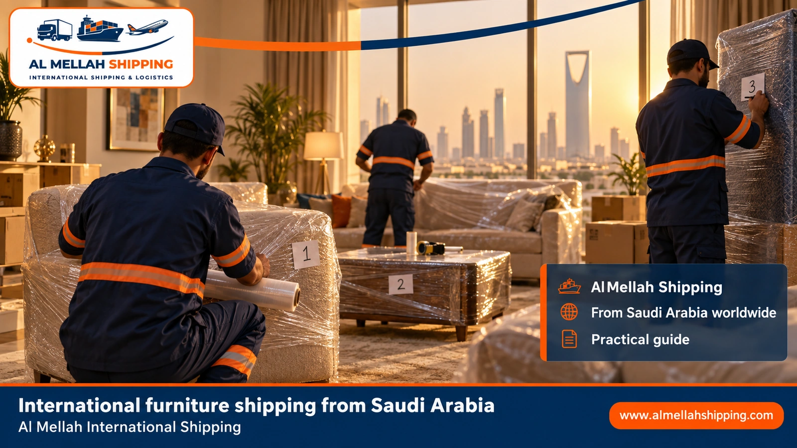 International furniture shipping from Saudi Arabia — Al Mellah International Shipping