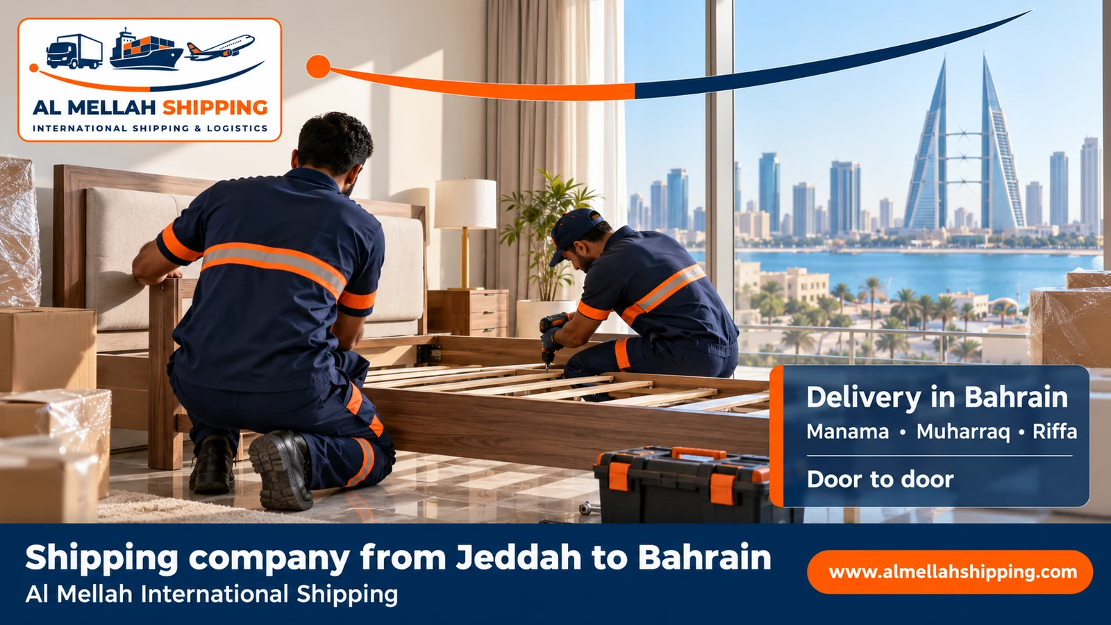Shipment delivery in Bahrain — shipping from Jeddah to Bahrain