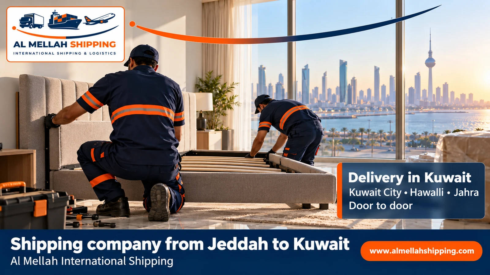 Shipment delivery in Kuwait — shipping from Jeddah to Kuwait