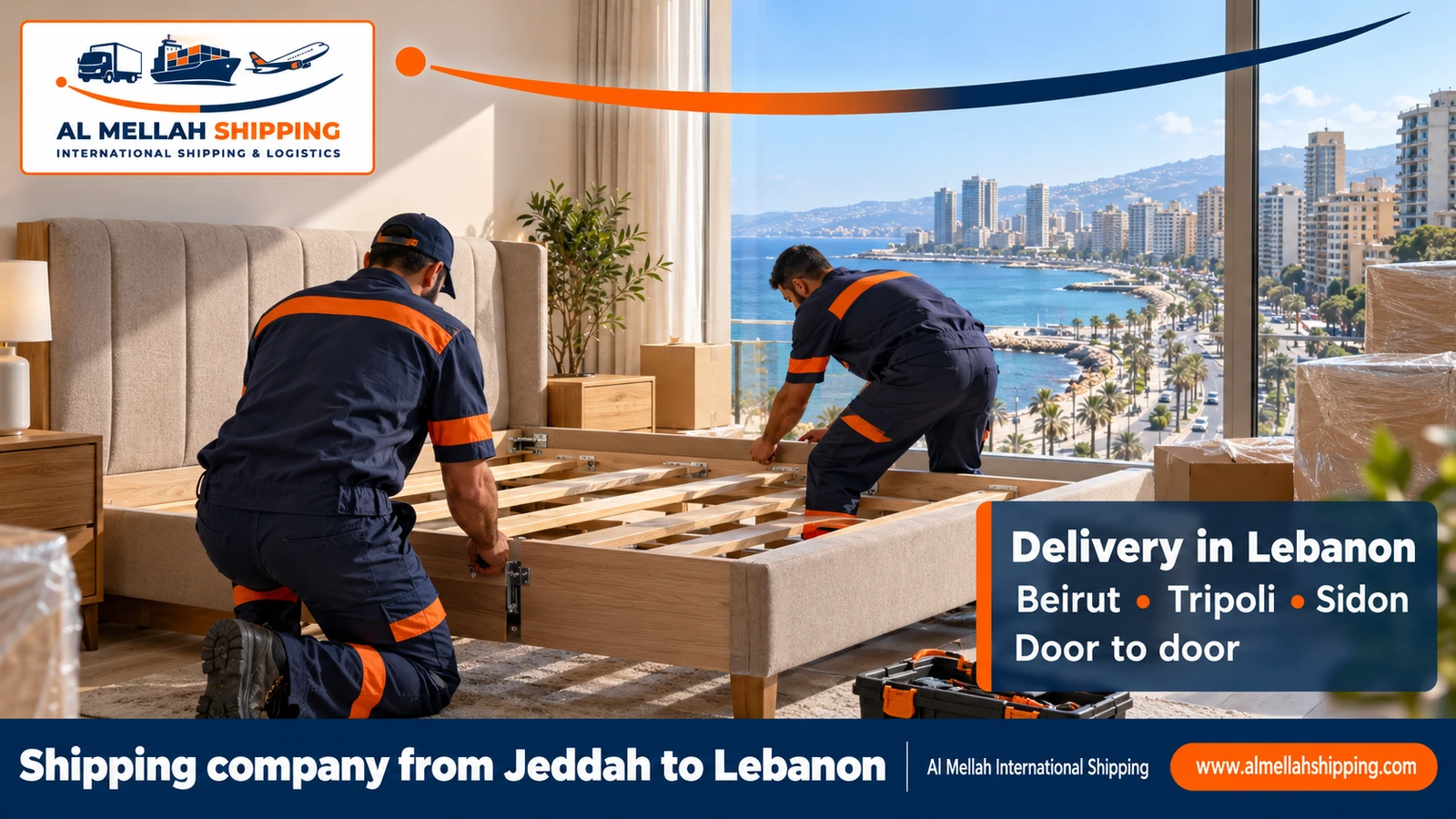 Shipment delivery in Lebanon — shipping from Jeddah to Lebanon