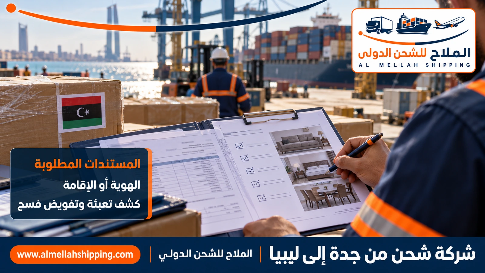 مستندات الشحن والتخليص الجمركي من جدة إلى ليبيا