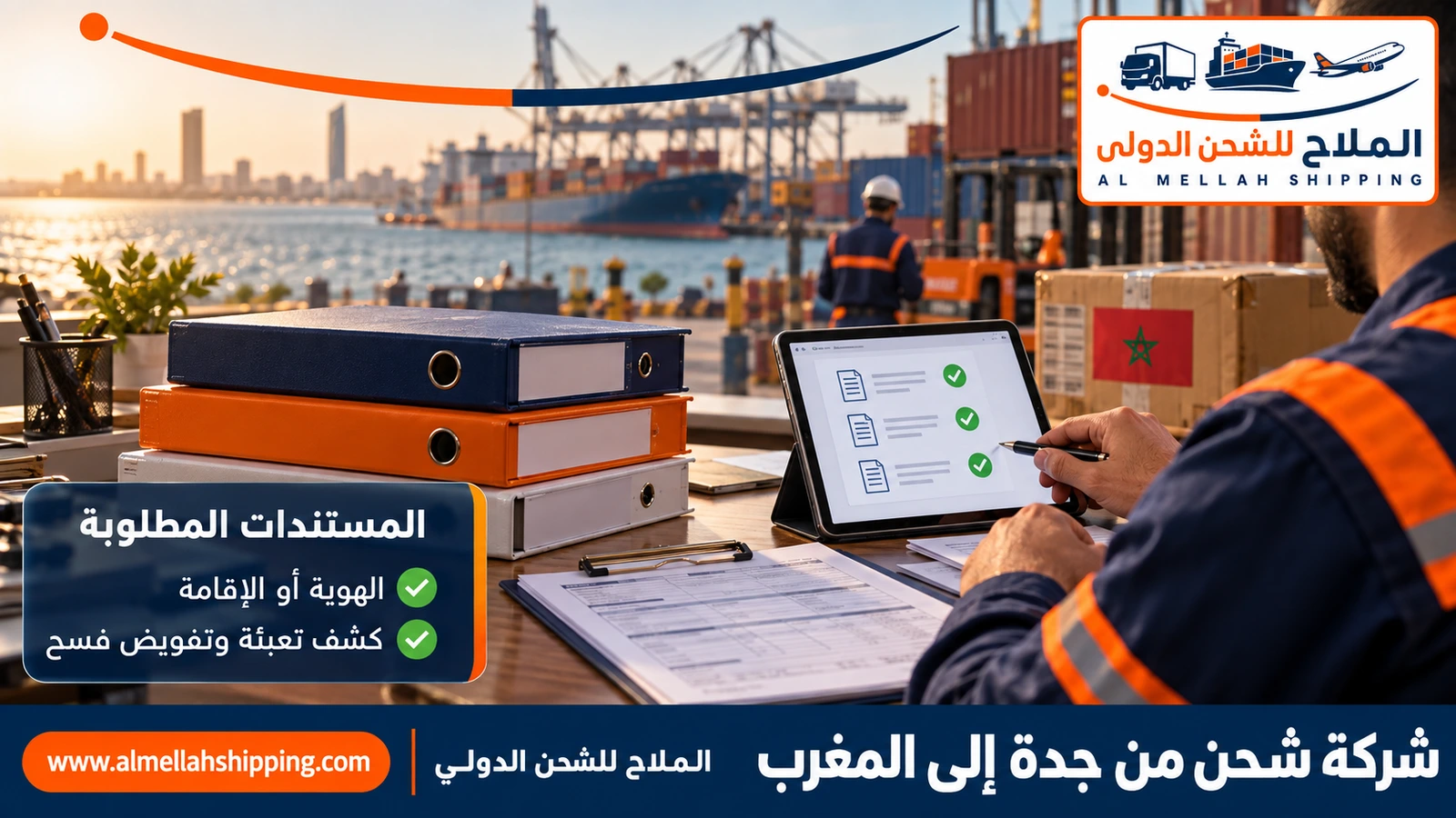 مستندات الشحن والتخليص الجمركي من جدة إلى المغرب