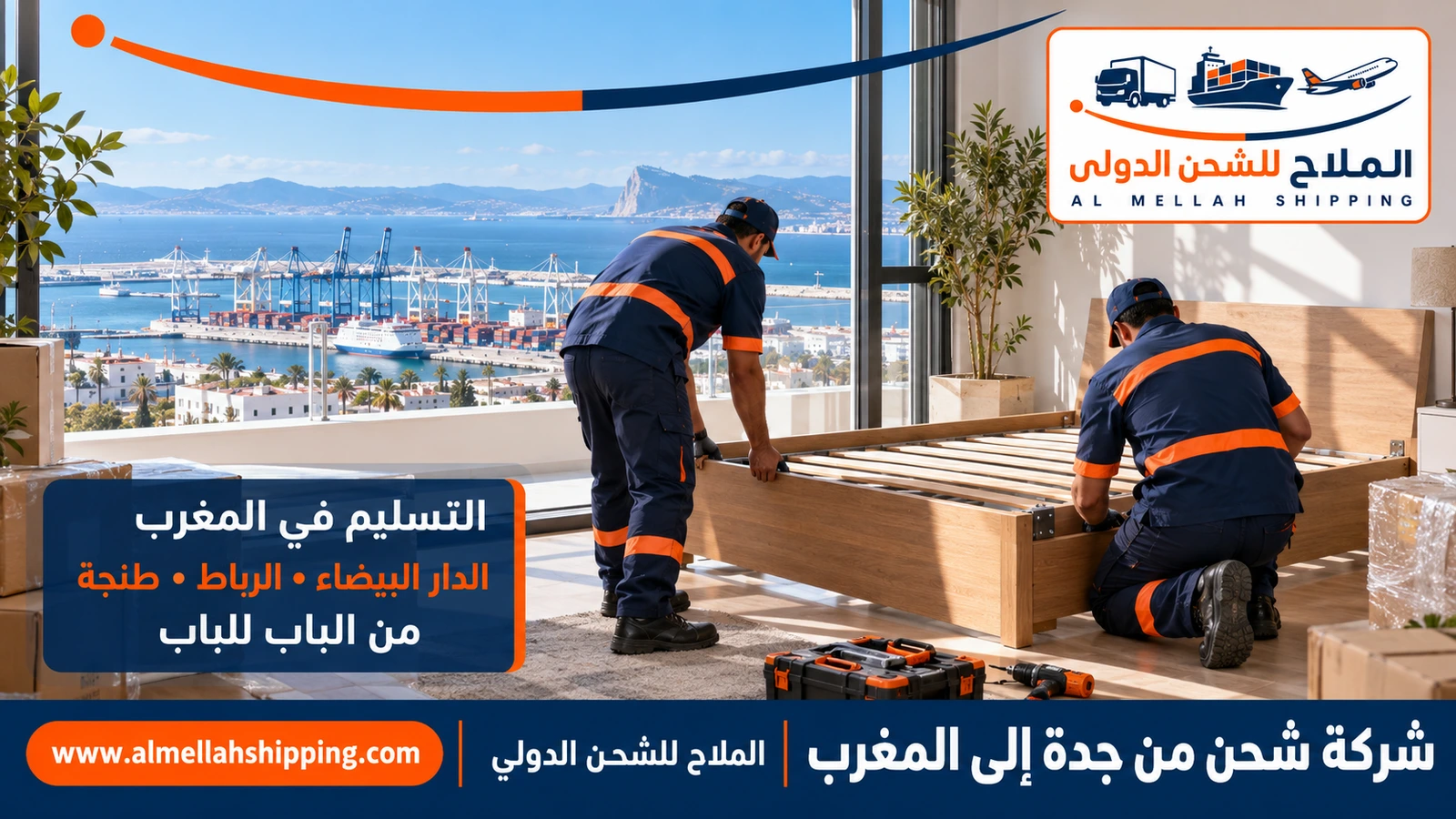 تسليم الشحنة في المغرب — شحن من جدة إلى المغرب