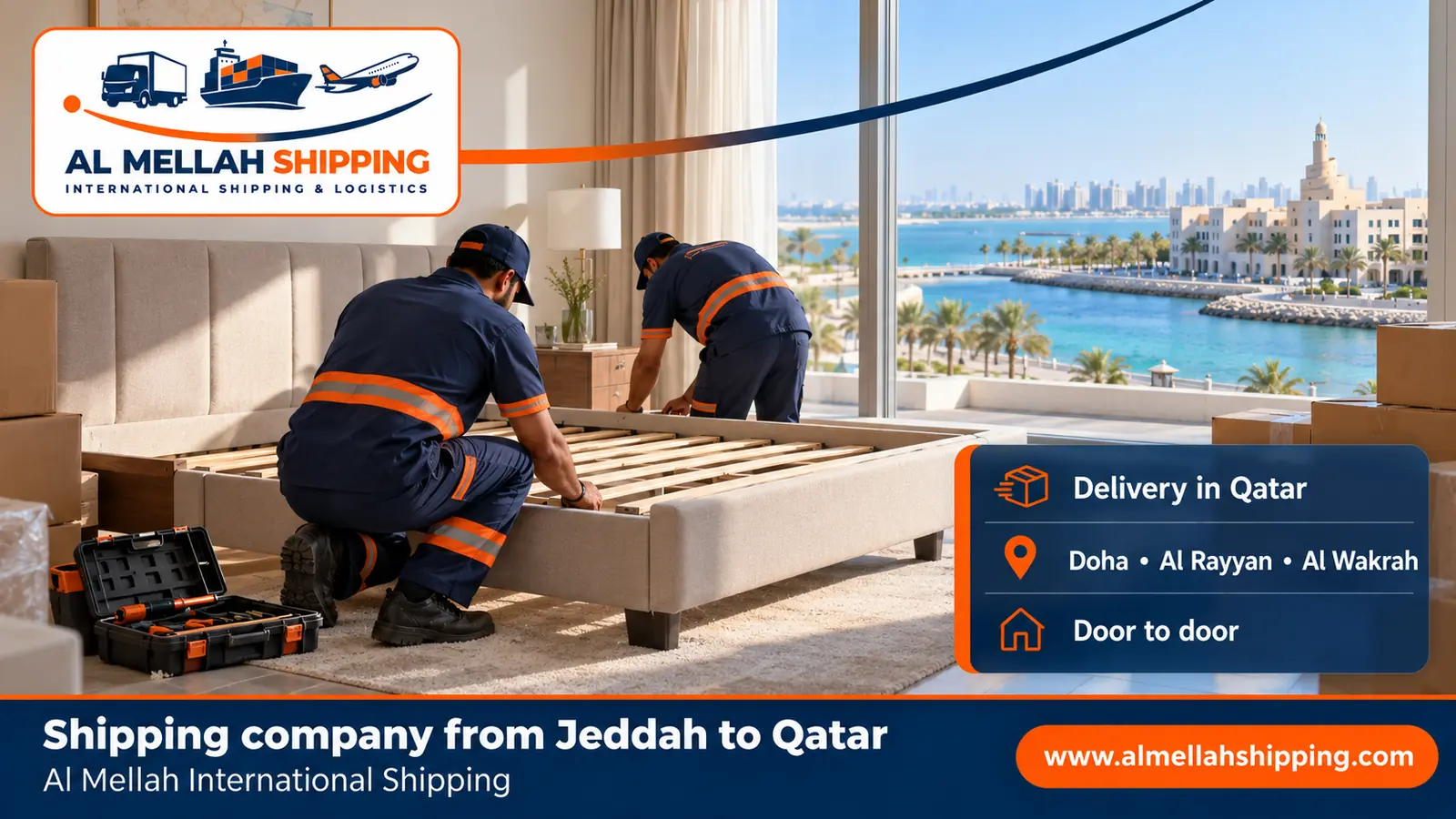 Shipment delivery in Qatar — shipping from Jeddah to Qatar