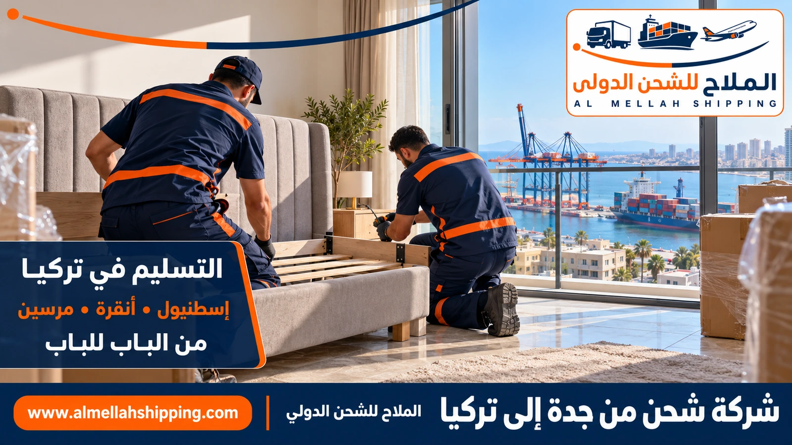 تسليم الشحنة في تركيا — شحن من جدة إلى تركيا