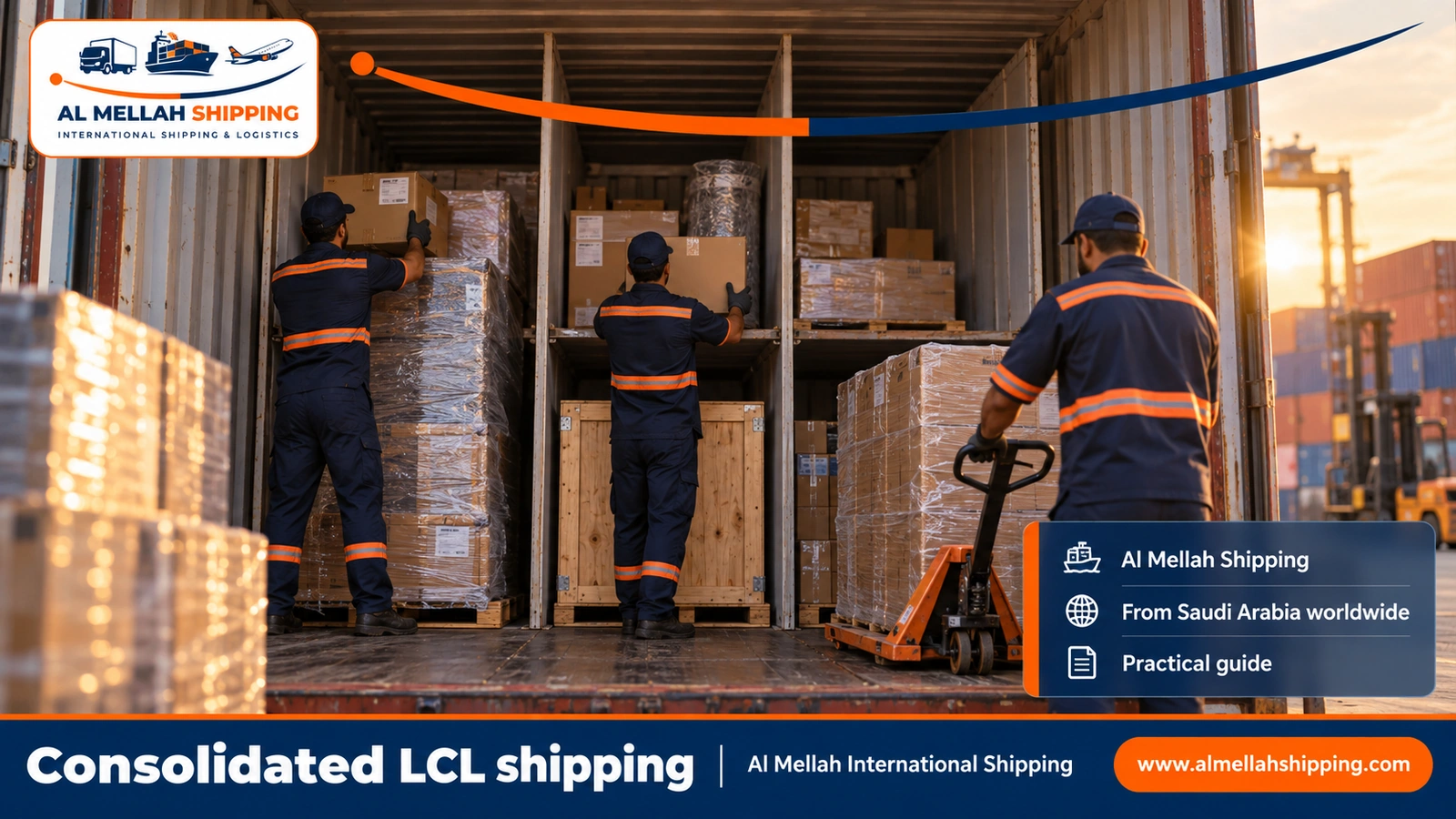 Consolidated LCL shipping — Al Mellah International Shipping