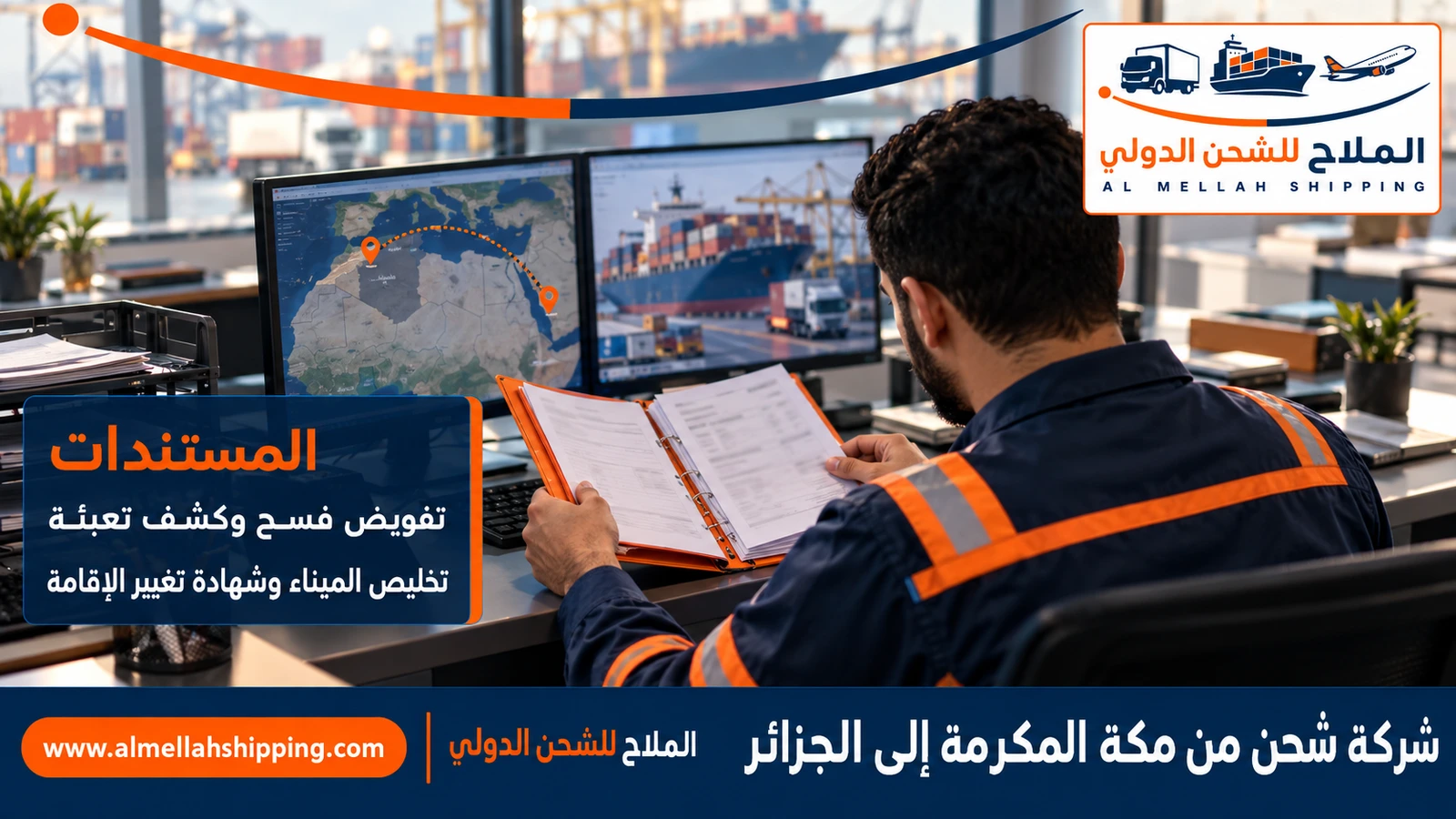 مستندات الشحن والتخليص الجمركي من مكة المكرمة إلى الجزائر