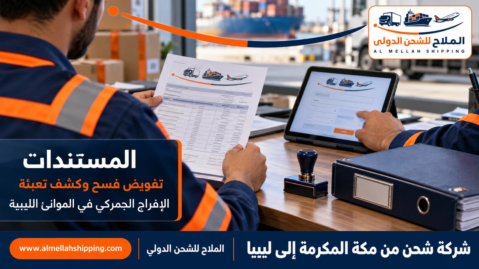 مستندات الشحن والتخليص الجمركي من مكة المكرمة إلى ليبيا