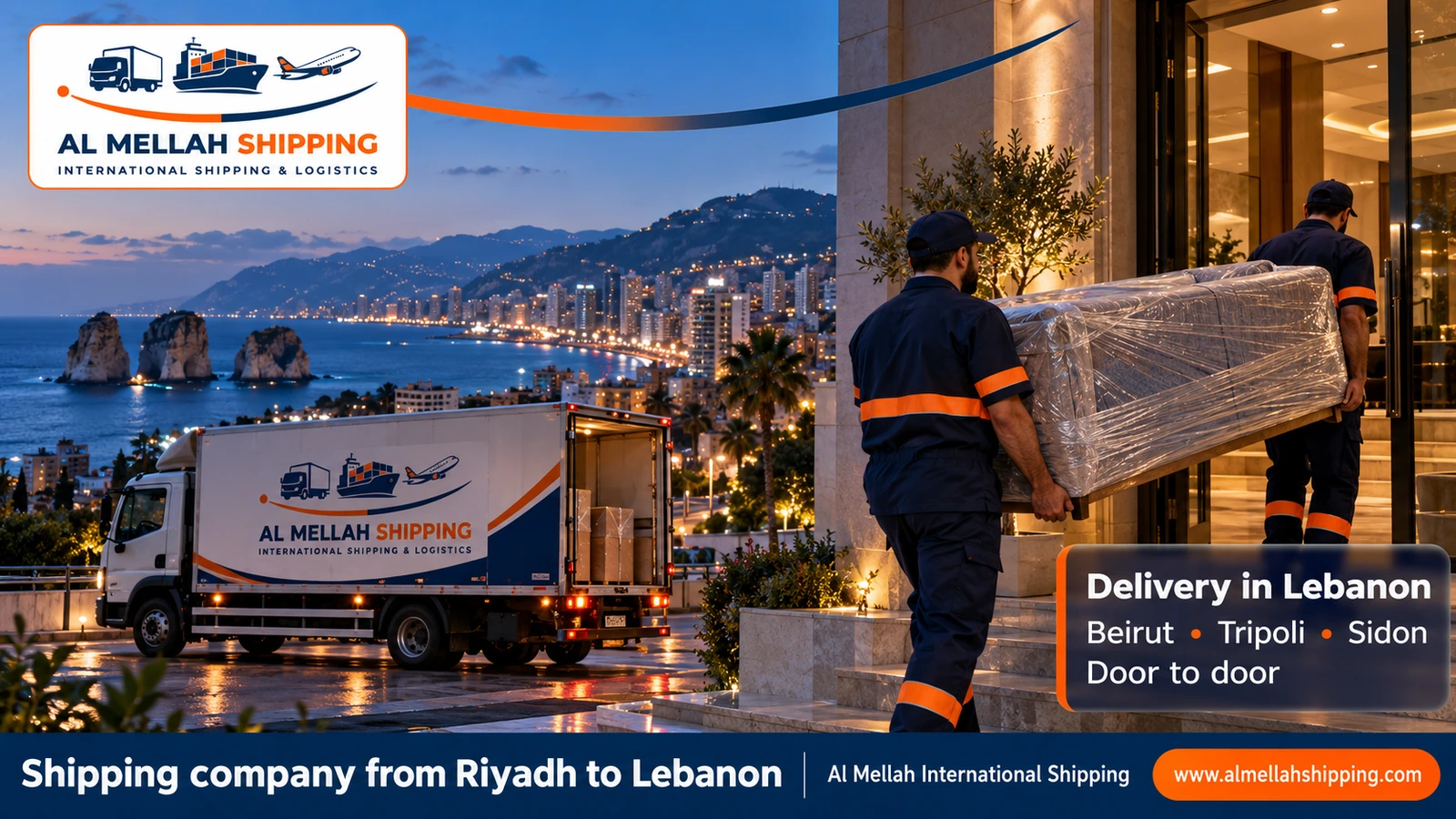 Shipment delivery in Lebanon — shipping from Riyadh to Lebanon