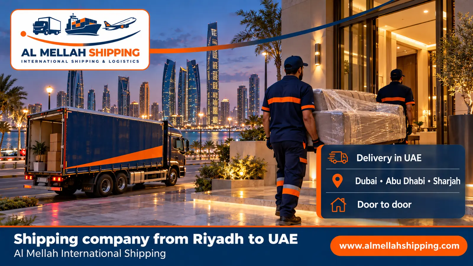Shipment delivery in Dubai — shipping from Riyadh to the UAE