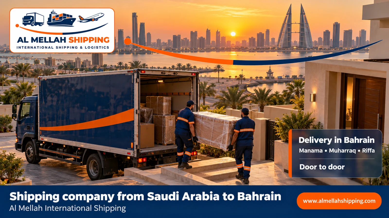 Shipment delivery in Bahrain — shipping from Saudi Arabia to Bahrain