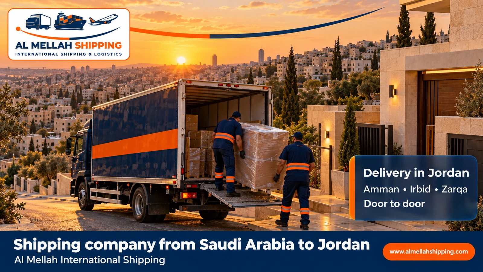 Shipment delivery in Amman — shipping from Saudi Arabia to Jordan