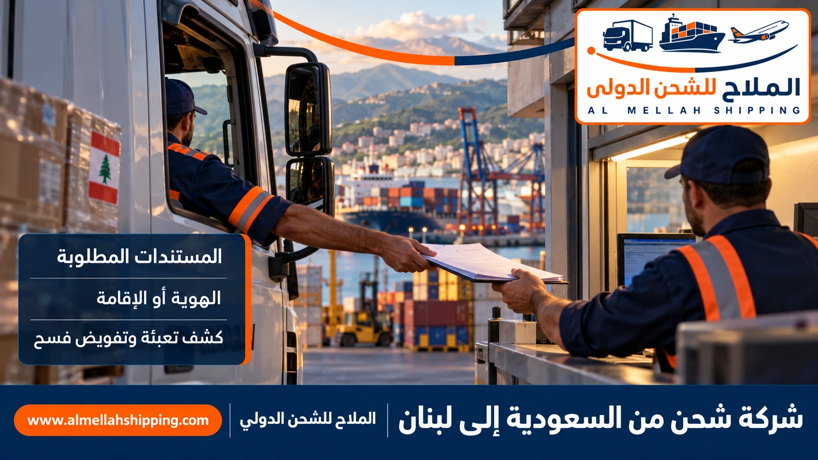 مستندات الشحن والتخليص الجمركي من السعودية إلى لبنان