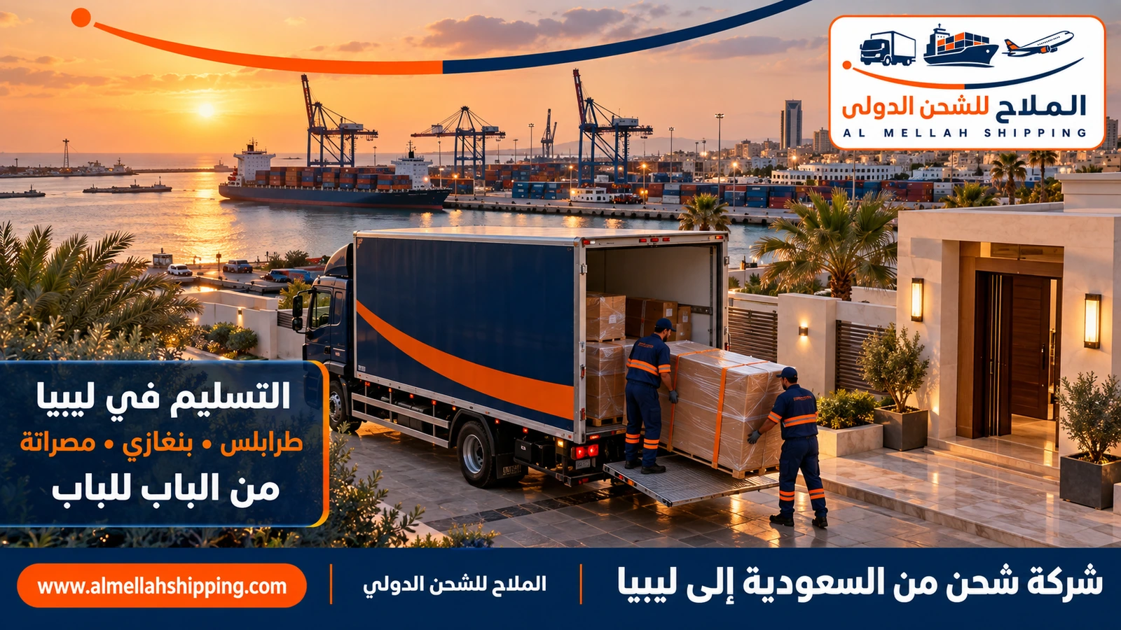 تسليم الشحنة في ليبيا — شحن من السعودية إلى ليبيا