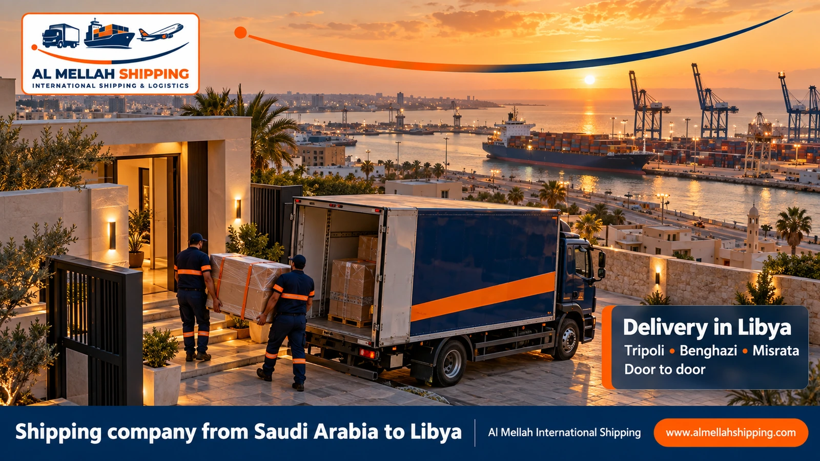 Shipment delivery in Libya — shipping from Saudi Arabia to Libya