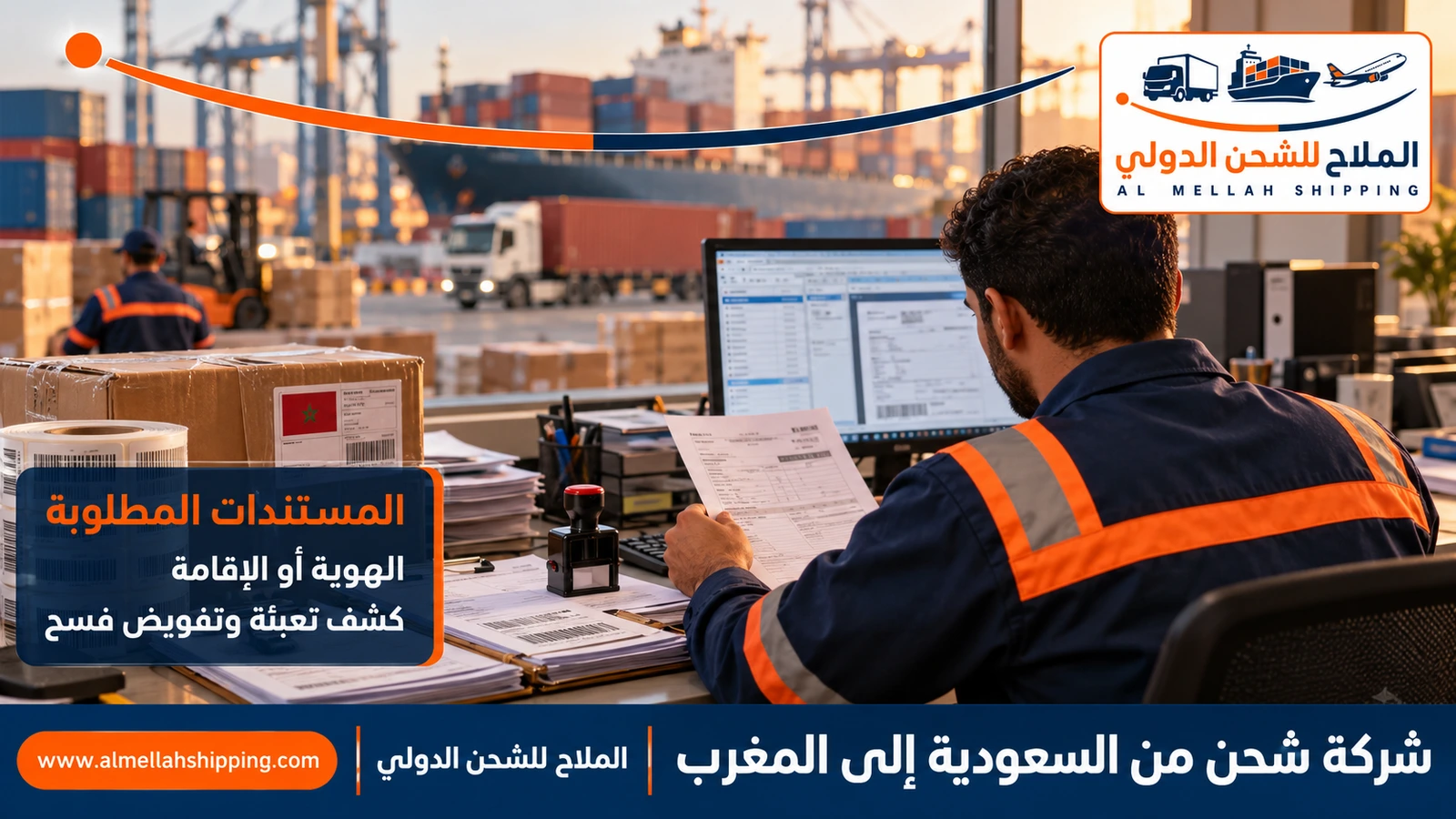 مستندات الشحن والتخليص الجمركي من السعودية إلى المغرب